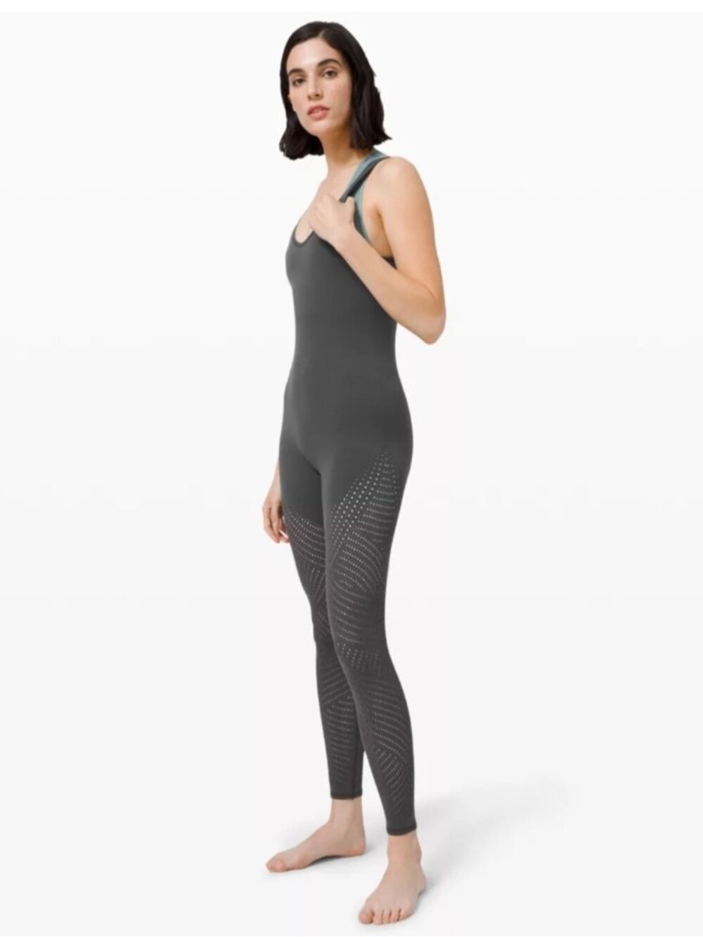 Lululemon Reveal Onesie *Digi Rain Graphite Grey